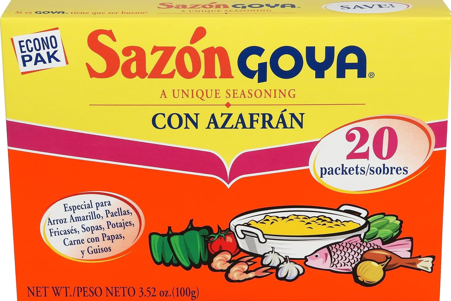 Ultimate Goya Seasoning Box – 7-Pack Variety: Five Adobo favorites – All Purpose with Pepper , Without Pepper , with Sazón, Lemon & Pepper, and with Cumin – plus two Sazón classics