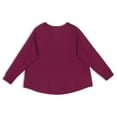 thumbnail image 3 of Terra & Sky Women's Plus Size V-Neck T-Shirt with Long Sleeves, 2-Pack, 3 of 5