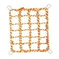 thumbnail image 3 of Bunblic Bird Rope Net Pets Hanging Hammock,with 4 Hooks,Rat Climbing Rope Net,Bird Ladder Rope Bridge for Parakeet,Sugar Glider Ferret orange, 3 of 8