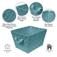thumbnail image 3 of Simplify Small Woven Fabric Storage Basket in Sapphire, 3 of 7