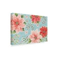 thumbnail image 2 of Country Poinsettias I Blue' Canvas Art by Daphne Brissonnet, 2 of 4