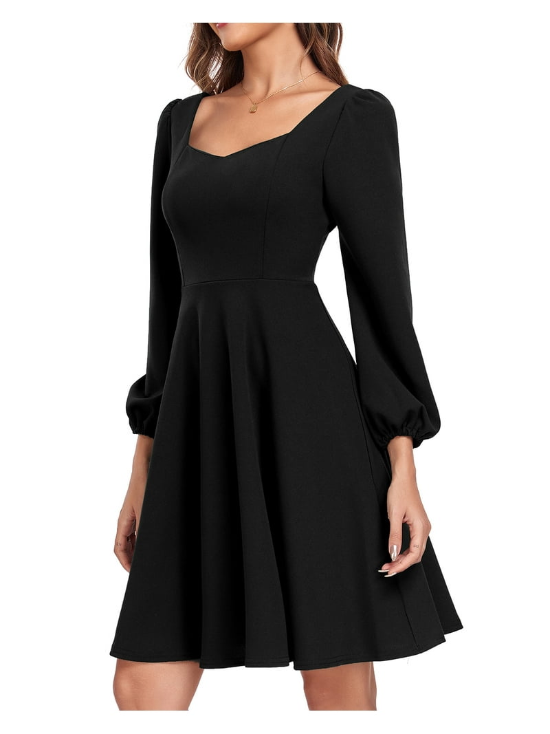 square neck long sleeve skater dress Lily Rose Square Neck Long Sleeve Skater Dress Jr. Plus Size 2X 18-20 New  W/Tags