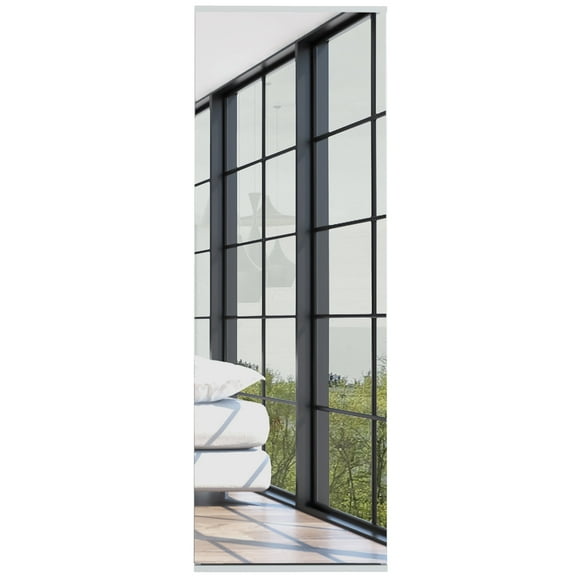 Newboti Furniture Leto Wall Mounted Shoe Rack With Mirror, Single Door, Capacity For Ten Shoes -White 00823