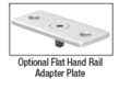 Brushed Stainless Sunset Series Glass Mounted Hand Rail Bracket