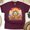 Maroon, variant on Hello Sunshine Retro T-Shirt – Hippie Summer Vibe Graphic Tee, Maroon, Size S