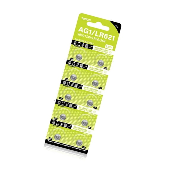 XISAOK 10Pcs SR621SW Watch Batteries AG1 Button Cell Battery 1.55V LR621 LR60 SR60