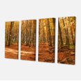 thumbnail image 2 of Colorful Fall Forest with Fallen Leaves - Modern Forest Canvas Art, 2 of 3