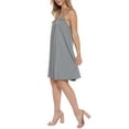thumbnail image 3 of Doublju Women's Front Pleated Camisole Tank Flare Tunic Dress with Pockets (S-3X), 3 of 4