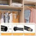 thumbnail image 5 of Closet Rods for Hanging Clothes, 17 to 87 Inches Black Adjustable closet Hanging Rod for Wardrobes, 5 of 7