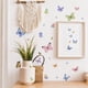 thumbnail image 4 of Pegatinas de pared de mariposas de acuarela fresca, calcomanías de pared de fondo para sala de estar y dormitorio, decoración de habitación infantil, 4 of 5
