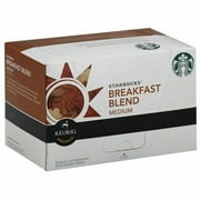 Starbucks Breakfast Blend Medium Keurig Brewed K-Cups Ground Coffee, 10 count, (Pack of 6)