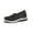 Black, variant on Women's Mesh Walking Shoes, Lightweight Slip-On Flat Dance Sneakers, Breathable Comfort Loafers for Everyday Wear