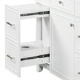 thumbnail image 5 of 36 inch Bathroom Vanity without Sink, Free-Standing Bathroom Cabinet Organizer with 3 Drawers and 1 Cabinet Doors for Bathroom, 5 of 7