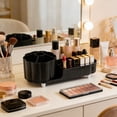 thumbnail image 4 of Caja de almacenamiento cosmético para un organizador de brochas de maquillaje giratoria de 360° – Soporte de escritorio con tocador giratorio de 360°, exposición de maquillaje de gran capacidad con, 4 of 6