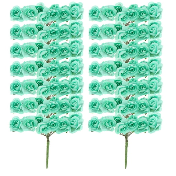 144 Pcs Artificial Paper Rose Flower Bouquet Decoration
