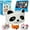 Panda 3.0, variant on CozyPhones 3.0 Kids Headphones Wireless & Wired with Volume Limiting, Perfect Toddler Earphones - Includes Wired Option & Travel Bag. Great for Girl or Boy, School, Home and Travel - Panda