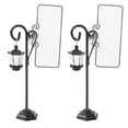 thumbnail image 1 of LABELEPH 2 Pcs Support Photo en Forme de Lampe de Route Fournitures de Mariage Support en Résine Noire, 1 of 8
