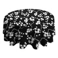 thumbnail image 4 of Pioneer Flower Floral Print Pattern Round Tablecloth 60"x60",Wrinkle Wipeable Table Cloth for Kitchen Dining Room Picnic Patio Party, 4 of 6