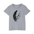 thumbnail image 1 of RXIRUCGD 2025 Vêtements d'Été pour Enfants T-shirt Imprimé Mode Mignon Col Rond Manches Courtes, 1 of 5