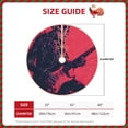 thumbnail image 2 of Lukts Rock Skull Guitarist Print Color Life Christmas Tree Skirt, Winter Holiday Tree Mat Decoration ,Can be Used as A Shawl-30", 2 of 6