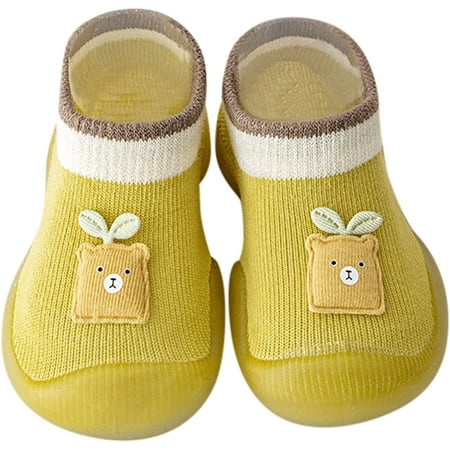 

QWZNDZGR Toddler Socks Shoes Baby Non-Slip Soft Bottom Non-Skid Infant Sneakers Breathable Cotton for Photography Props