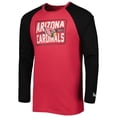 thumbnail image 2 of Men's New Era Cardinal Arizona Cardinals Current Raglan Long Sleeve T-Shirt, 2 of 3