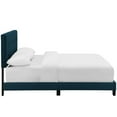 thumbnail image 3 of Modway Amira King Modern Upholstered Polyester Fabric Bed in Azure Blue, 3 of 5