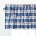 thumbnail image 2 of Parker Blue & Red 100% Cotton Set of 2 Americana Window Valances 15.5" x 72", 2 of 4