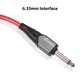 thumbnail image 5 of Cable de audio Cable de instrumento de audio de 1/4 de pulgada Reducción de ruido de 10 pies Interfaz recta doble Cable de guitarra mono impermeable de 6,35 mm Cable de interconexión de audio profesio, 5 of 8