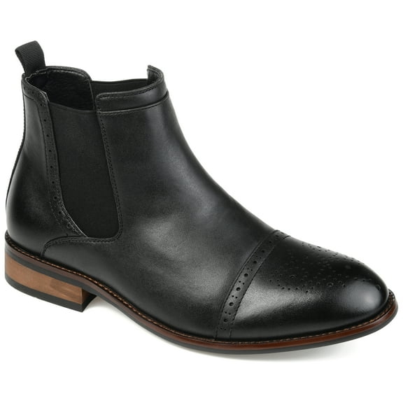 Vance Mens Garrett Pull-on Cap Toe Chelsea Boot, Widths Available
