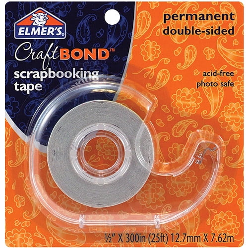 Elmer's Permanent Double Sided Scrapbooking Tape, 1 Each