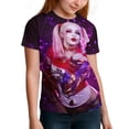 thumbnail image 2 of Harl-ey Quinn Kiss Youth T-shirt Short Sleeve Cotton Shirts Graphic Tees Tops Teen, 2 of 8