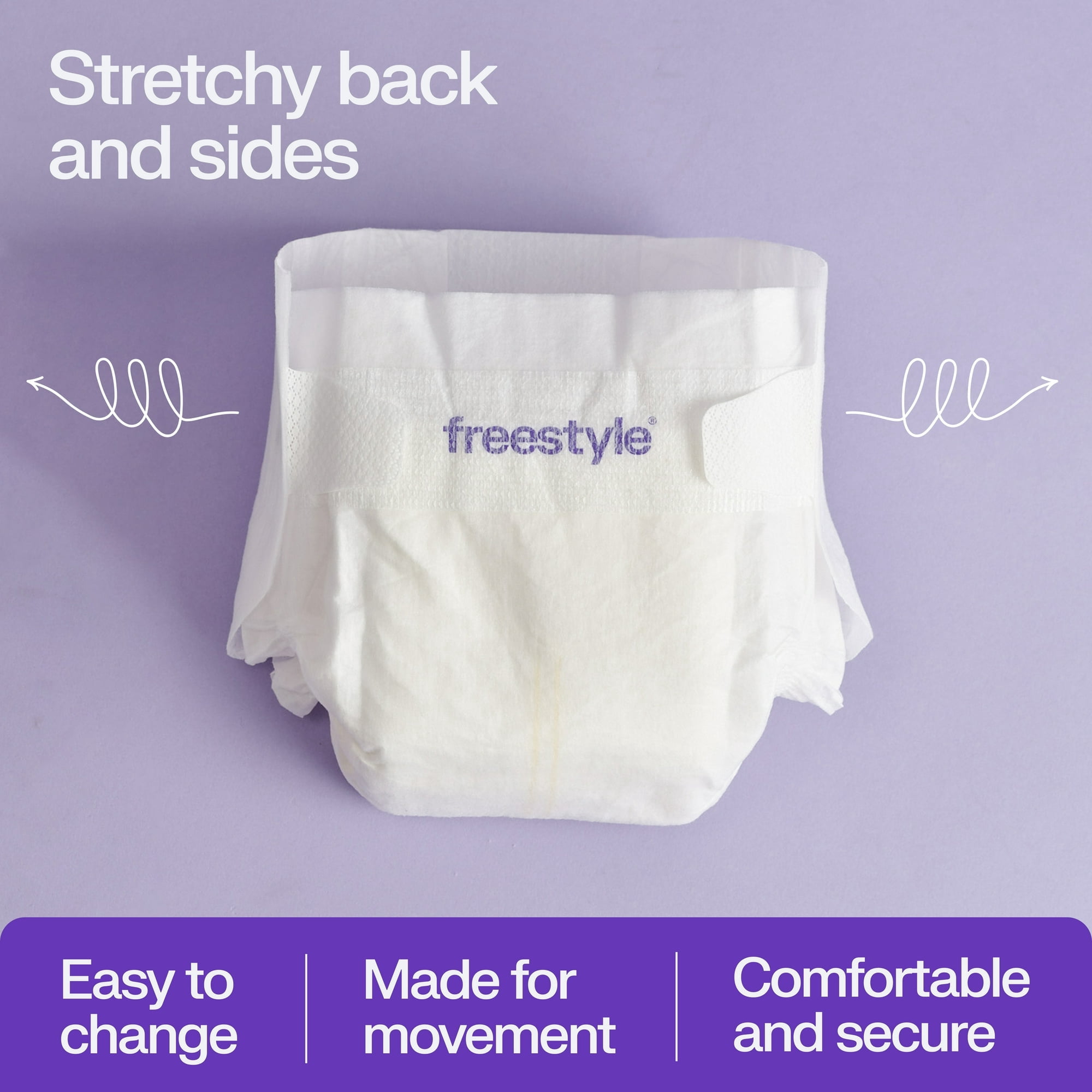 Freestyle Hyper Absorbent Ultra Soft TCF Baby Diapers, Size 6, 36 Count