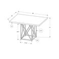 thumbnail image 2 of Table de salle à manger Monarch Specialties en taupe, 2 of 3