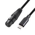 thumbnail image 2 of Adaptador USB Tipo C una XLR Tipo C Macho una XLR Hembra de 3 Conector de Cable de MicróFono Cable de Datos de Audio de Computadora 3 Metros, 2 of 10