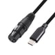 thumbnail image 2 of Adaptador USB Tipo C una XLR Tipo C Macho una XLR Hembra de 3 Conector de Cable de MicróFono Cable de Datos de Audio de Computadora 3 Metros, 2 of 5