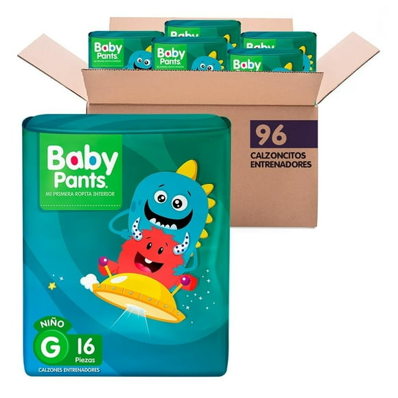 Pañal Autoajustable Baby Pants Grande Niño 96 piezas