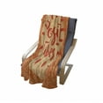 thumbnail image 4 of Saying Soft Flannel Fleece Throw Blanket, Positive Vibes Only Hand Lettering Words on Doodle Background, Cozy Plush for Indoor and Outdoor Use, 50" x 70", Burnt Orange Vermilion, by Ambesonne, 4 of 6
