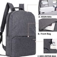 thumbnail image 2 of Men's simple casual backpack, 2 of 2