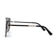 thumbnail image 4 of SA106 Luxury Rimless Oversize Shield 90s Fashion Sunglasses Gold Black, 4 of 4