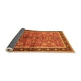 thumbnail image 2 of Ahgly Company Indoor Round Oriental Orange Industrial Area Rugs, 5' Round, 2 of 4