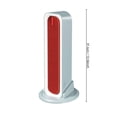 thumbnail image 2 of Iumwxz Wall Mounted Leafless Tower Fan with APP Remote Control, Quiet 45dB, Rechargeable Battery Operated, 3 Speeds, for Bedroom Study Room, 2 of 9