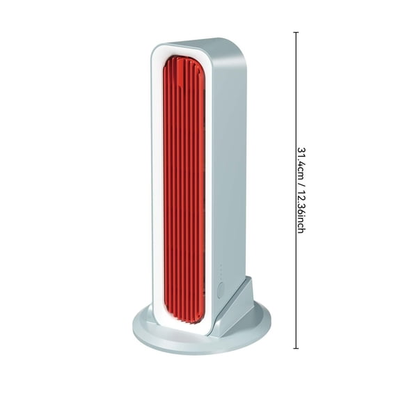 Wall-Mounted & Desktop 2-in-1 Bladeless Fan, Silent Air Circulation Small Cooler Fan for Bedroom, Dormitory, Bathroom, Kitchen, Home and Office