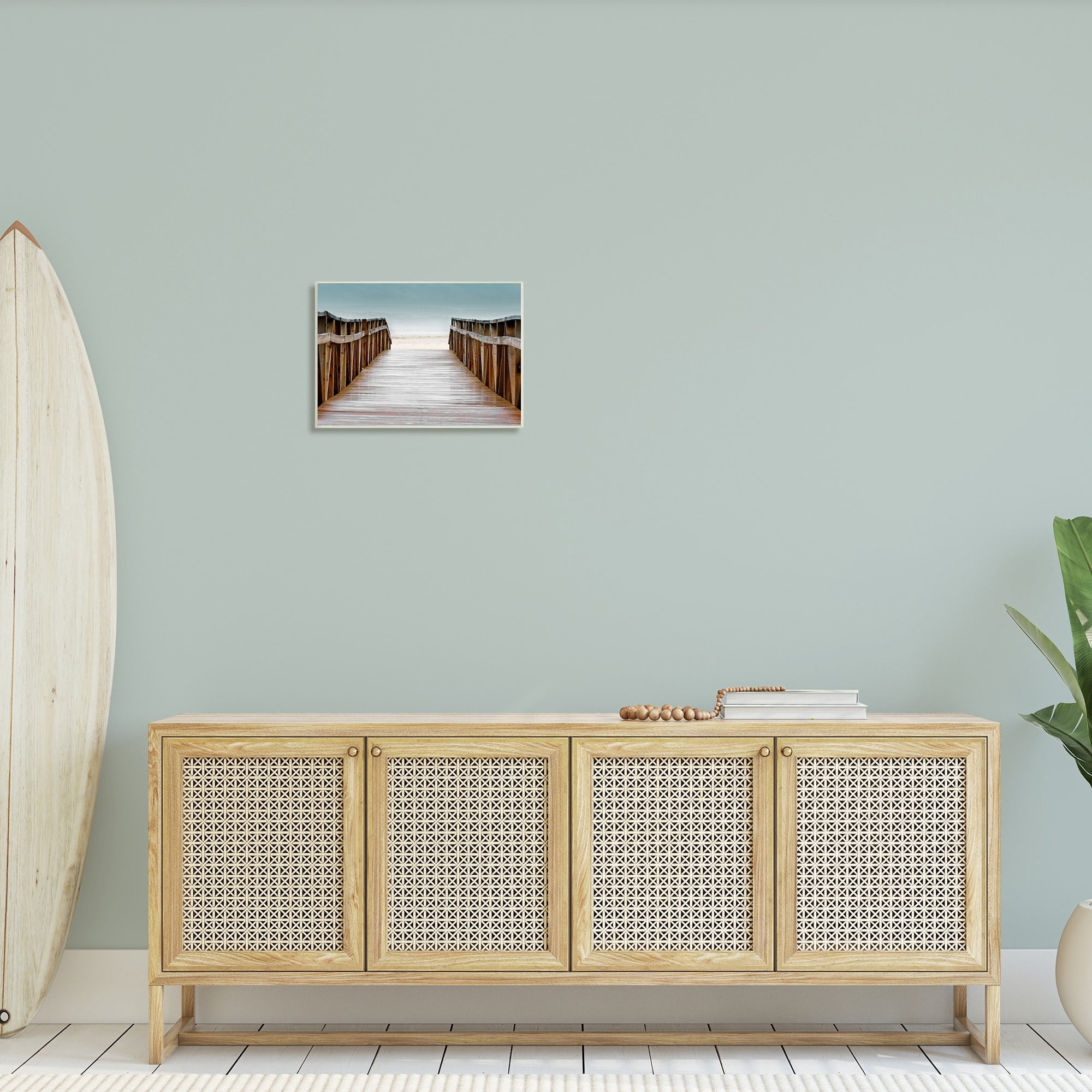 Stupell Industries Beach Boardwalk Wooden Waterfront Pier Ocean Coast, 19 x 13,Design by Danita Delimont