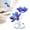 Blue, variant on Double Crystal Flowers Figurines, Crystal Figurine Lotus Flower Decor, 7 Color Crystal Lotus Flower Ornament, Rainbow Glass Flower, Colorful Crystal Lotus Table Decor, Creative Handicraft Gift,Red