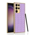 thumbnail image 1 of Decase Compatible Leather Samsung Galaxy S23 Ultra Case,Hybrid Plating Patterned Leather Soft Silicone Case with Pen Holder Anti-Scratches Cover Case for Samsung S23 Ultra Case 5G 2023, Purple, 1 of 9