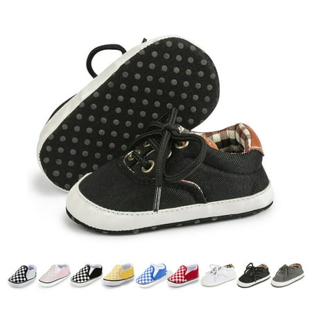 

HsdsBebe Baby Unisex Canvas Shoes Casual Sneakers for Newborn 0-18 Months