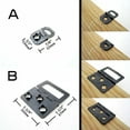 thumbnail image 2 of 25x Foldable Hinge Self Attach Furniture Picture Photo Frame Backboard Barbed Sawtooth Saw Tooth Hanger Hook No need screw Nail, 2 of 8