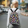 thumbnail image 7 of FORMRS Mini Backpack Purse for Women Quilted Travel Daypack Casual Shoulder Bag, Colorful Candies, 7 of 7