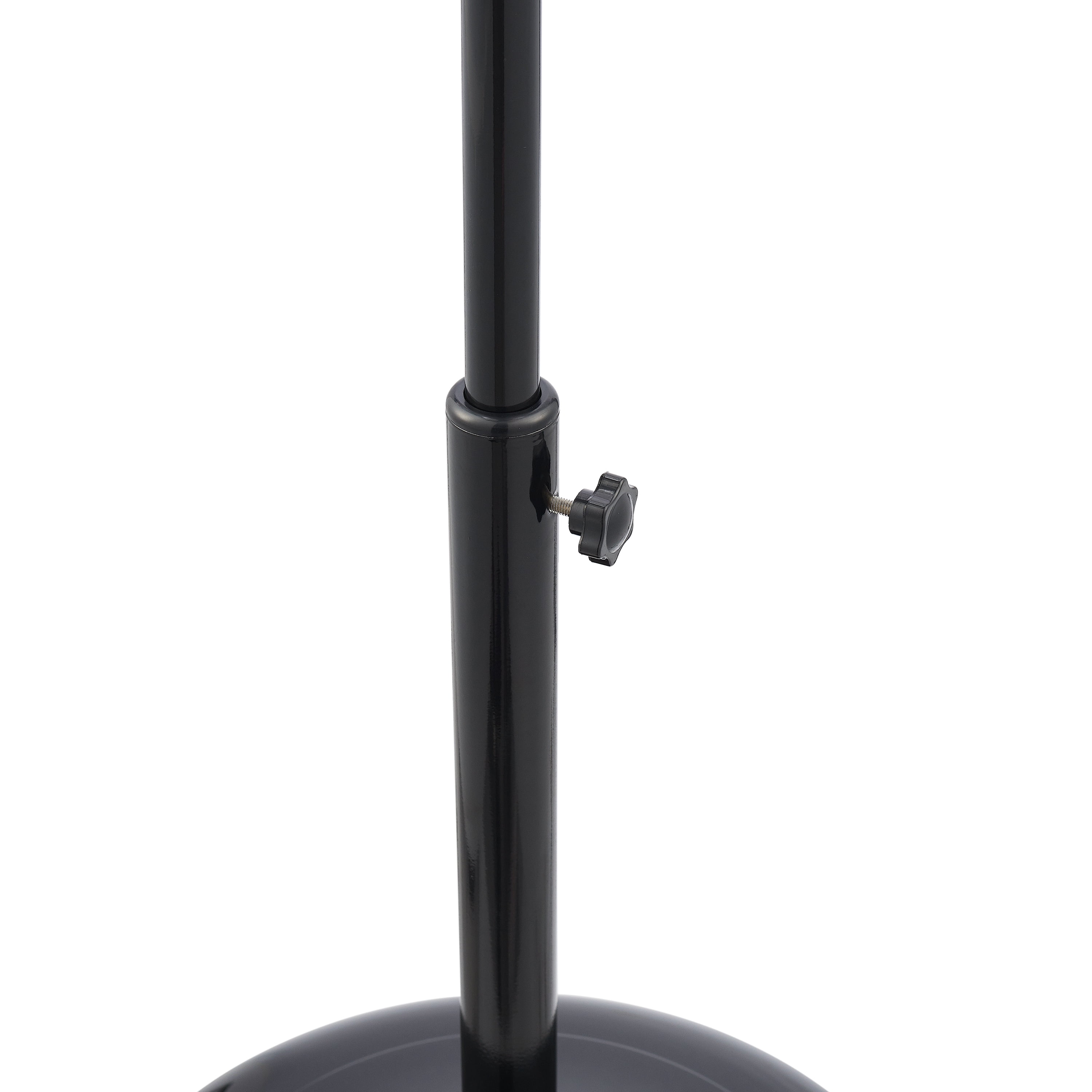 Better Homes & Gardens 16" 3-Speed Retro Metal Oscillating Adjustable Height Black Pedestal Fan